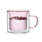 Prismora Double Layer Glass Mug Pink 200ml